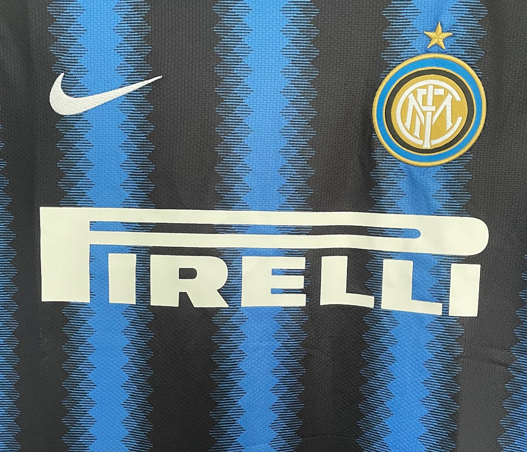 Inter Milan 2010-11 Home Long Sleeve Soccer Jersey