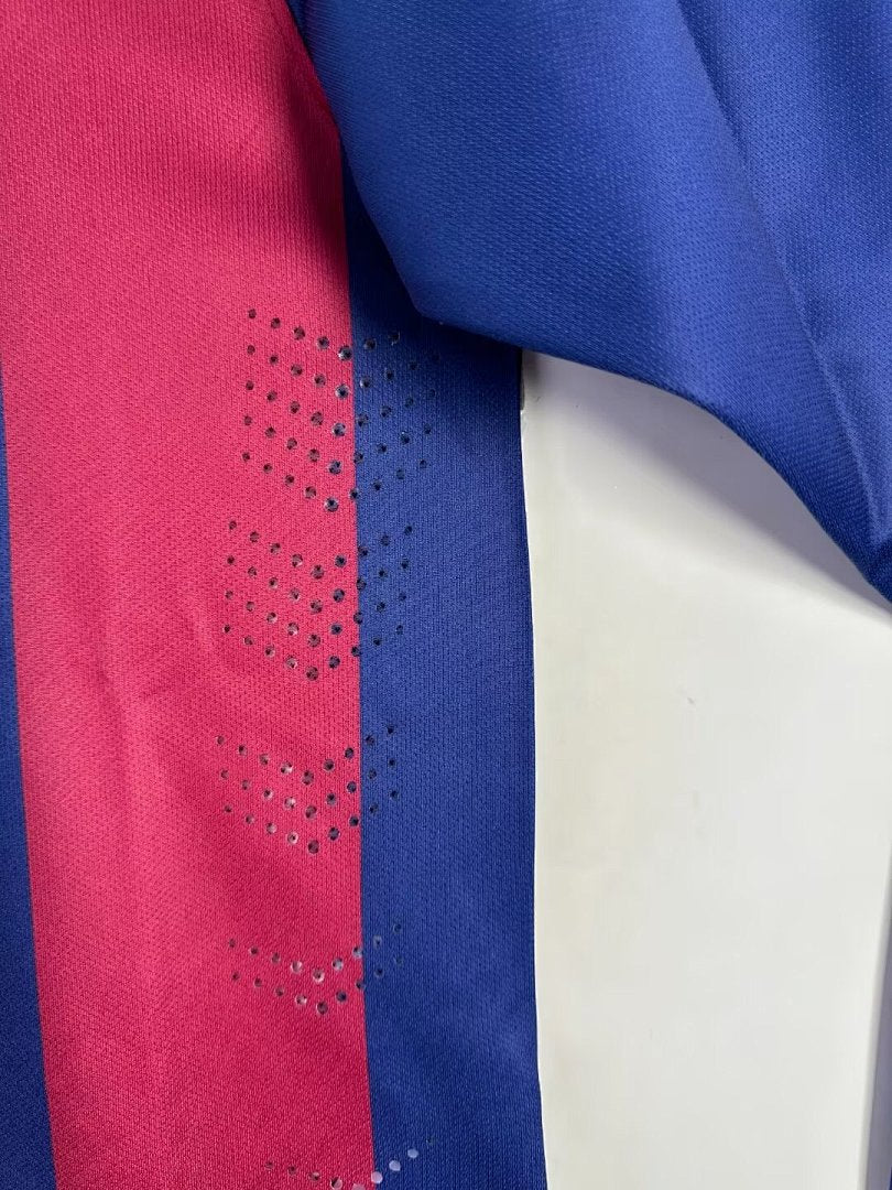Barcelona 2014-15 Home Long Sleeve Soccer Jersey