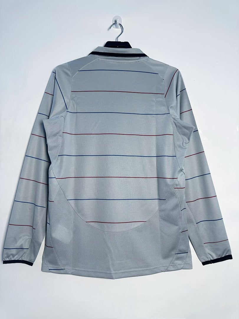 Barcelona 2003-04 Away Long Sleeve Soccer Jersey