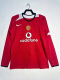 Manchester United 2005-06 Home Long Sleeve Soccer Jersey