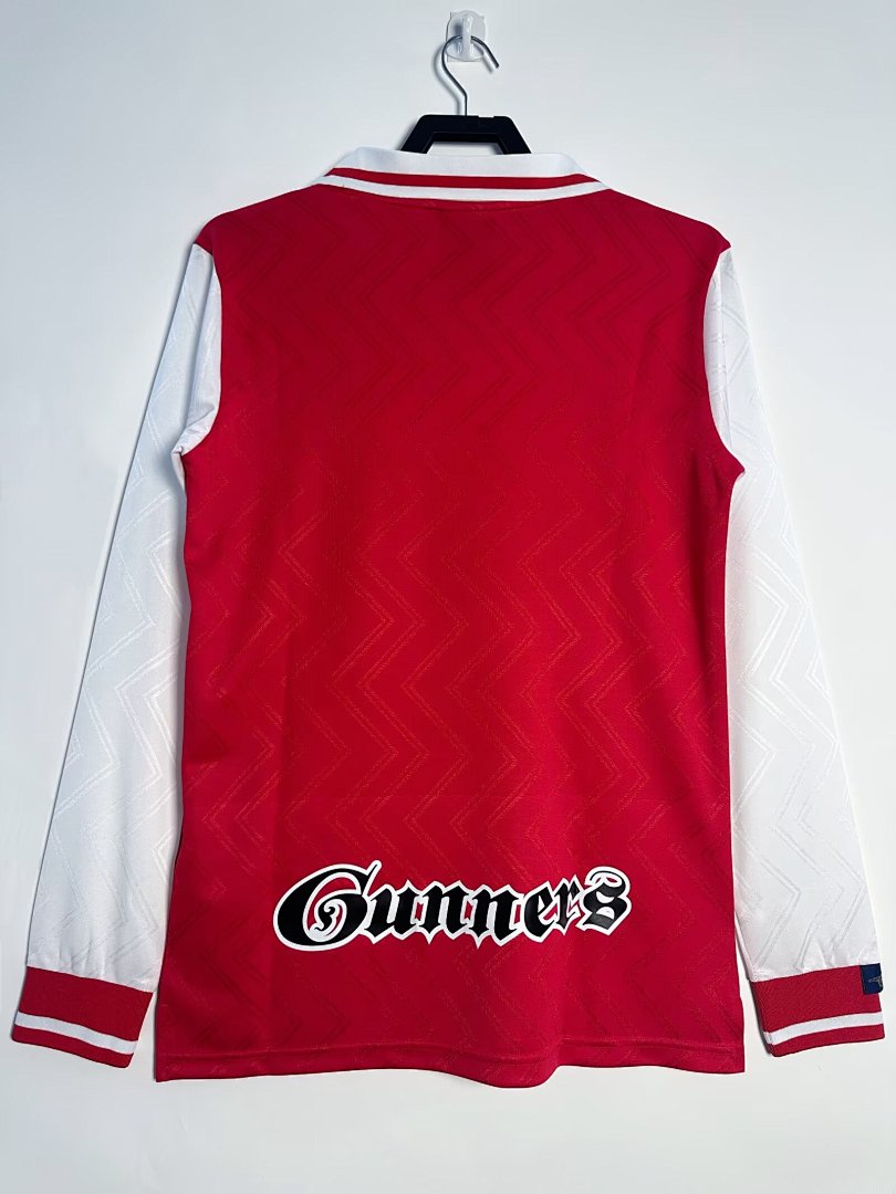 Arsenal 1996-97 Home Long Sleeve Soccer Jersey