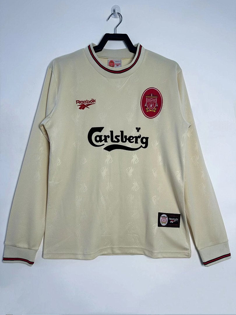 Liverpool 1996-97 Away Long Sleeve Soccer Jersey