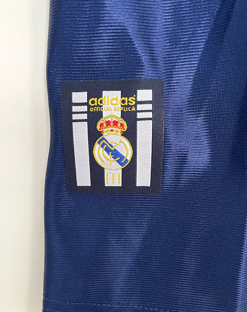 Real Madrid 1998-99 Away Long Sleeve Soccer Jersey