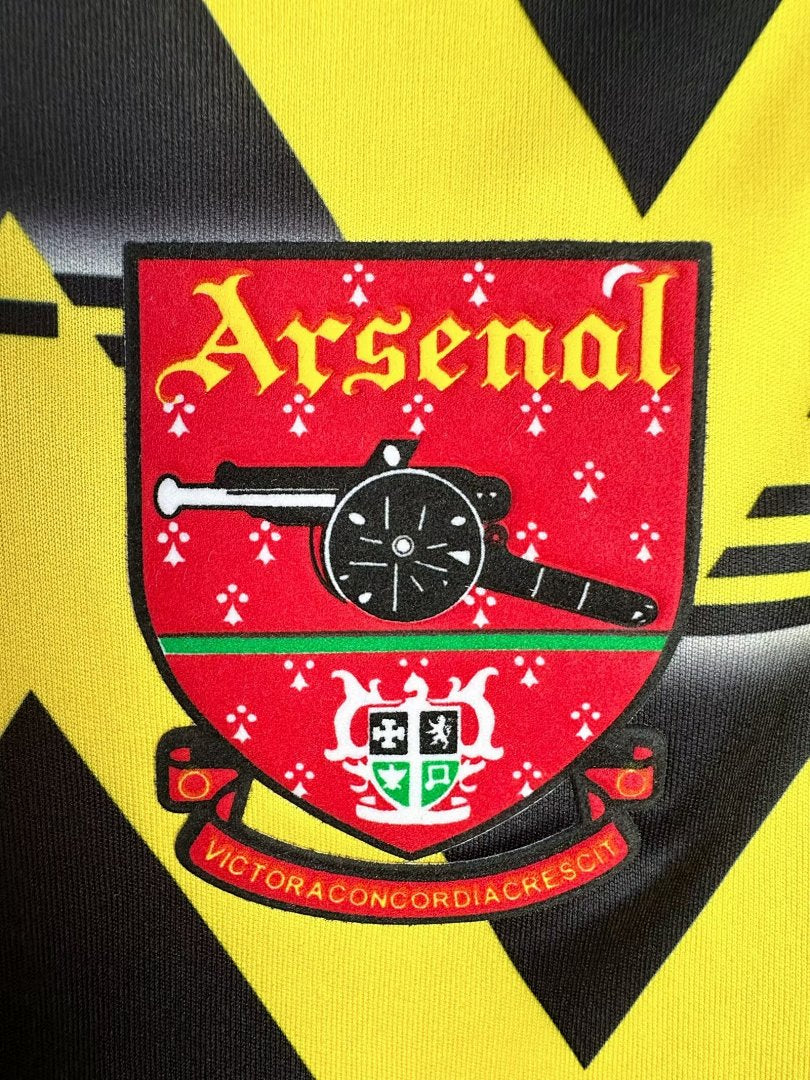 Arsenal 1991-93 Away Long Sleeve Soccer Jersey