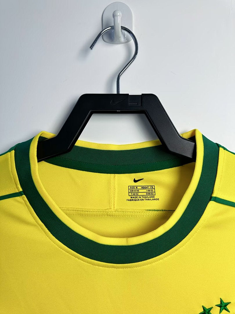 Brazil 1998 Home Long Sleeve Soccer Jersey