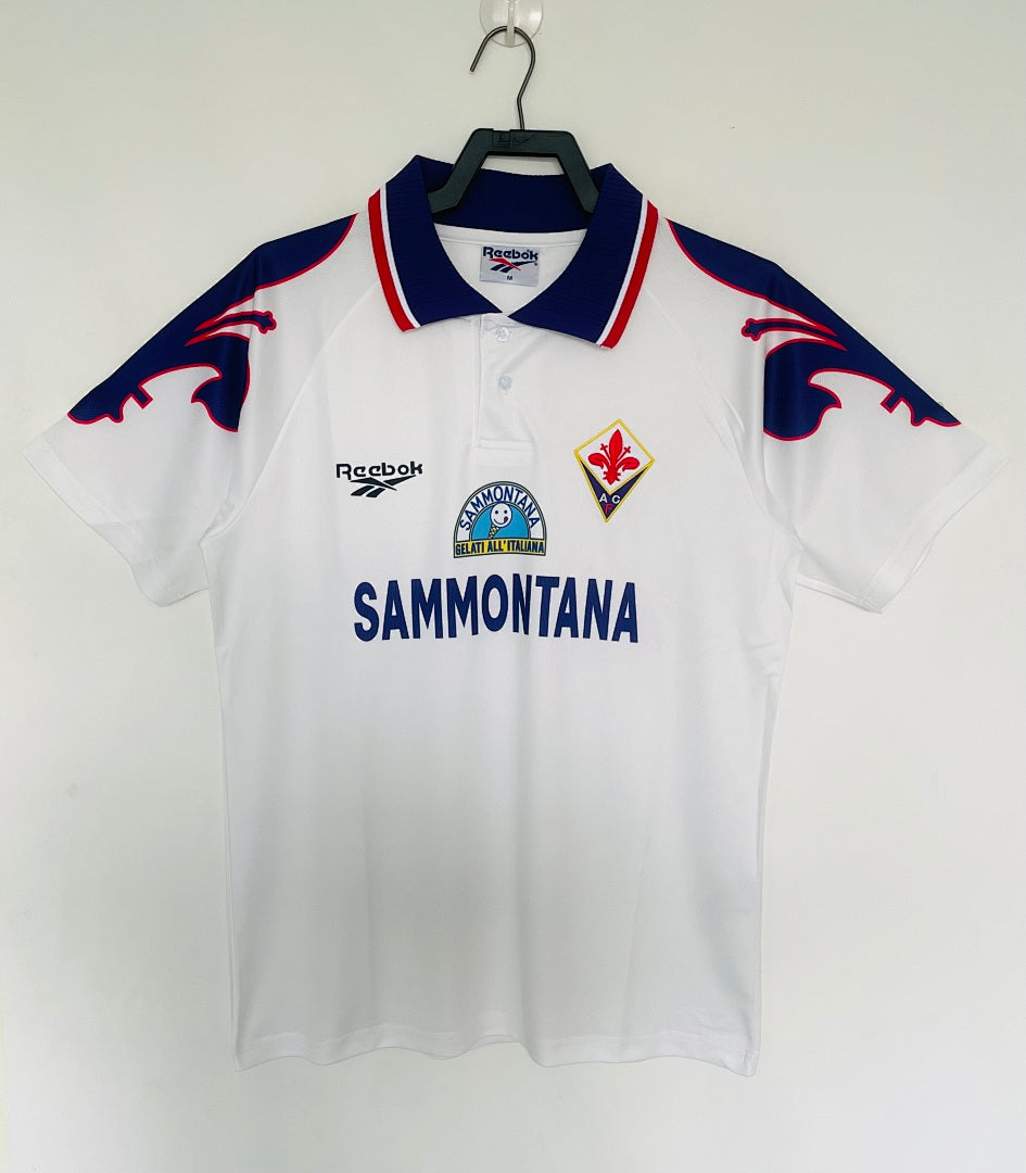 Fiorentina 1995-96 Away Long Sleeve Soccer Jersey