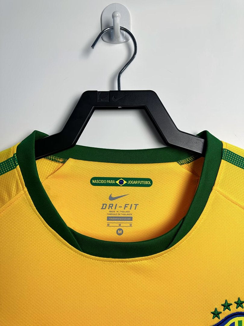 Brazil 2010 Home Long Sleeve Soccer Jersey