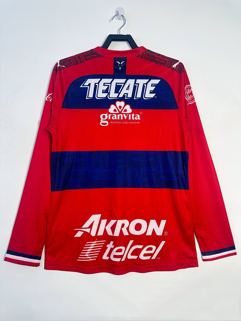Chivas 2019-20 Away Long Sleeve Soccer Jersey