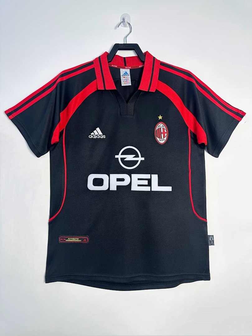 AC Milan 2000-01 Third Long Sleeve Soccer Jersey