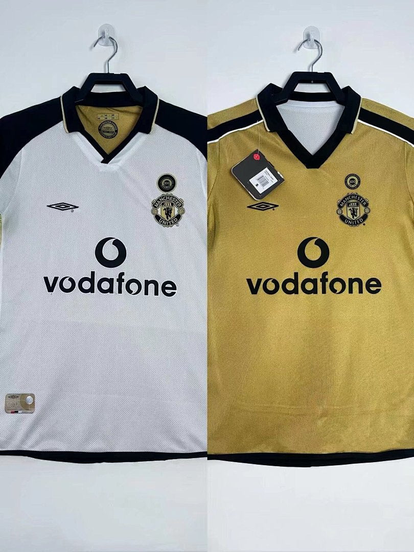 Manchester United 2001-02 Centenary Reversible Long Sleeve Soccer Jersey