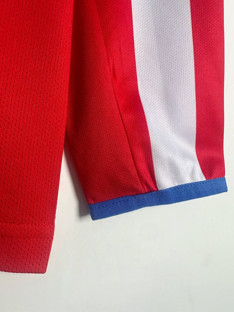 Atlético Madrid 2004-05 Home Long Sleeve Soccer Jersey