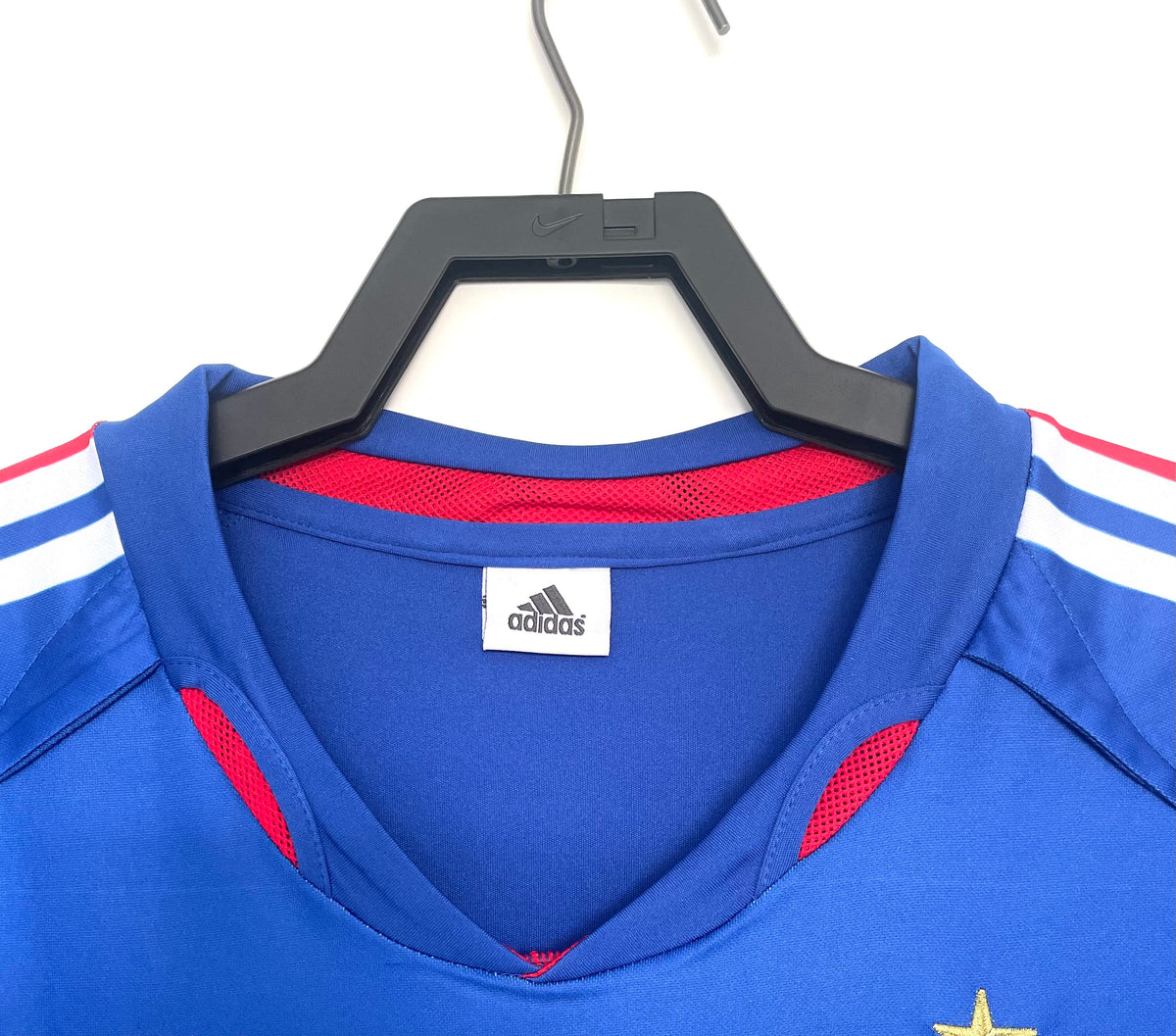 France 2004 Home Long Sleeve Soccer Jersey