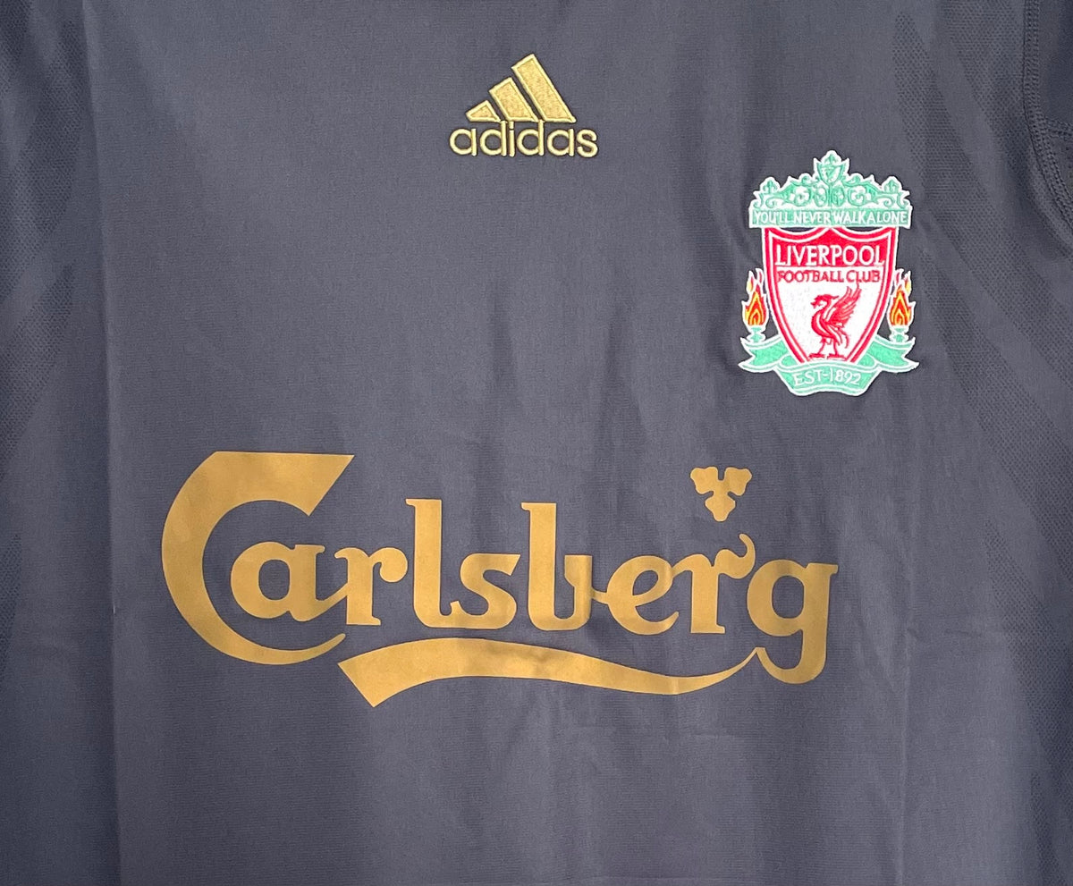 Liverpool 2009-10 Away Long Sleeve Soccer Jersey