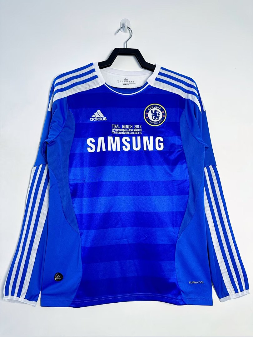 Chelsea 2011-12 Home Long Sleeve Soccer Jersey
