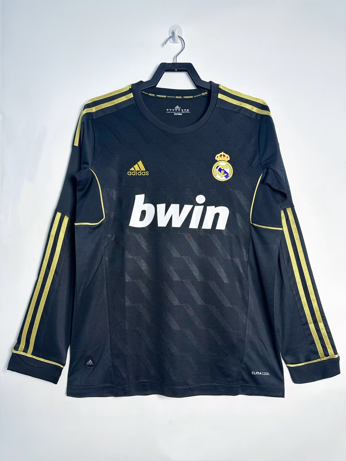 Real Madrid 2011-12 Away Long Sleeve Soccer Jersey