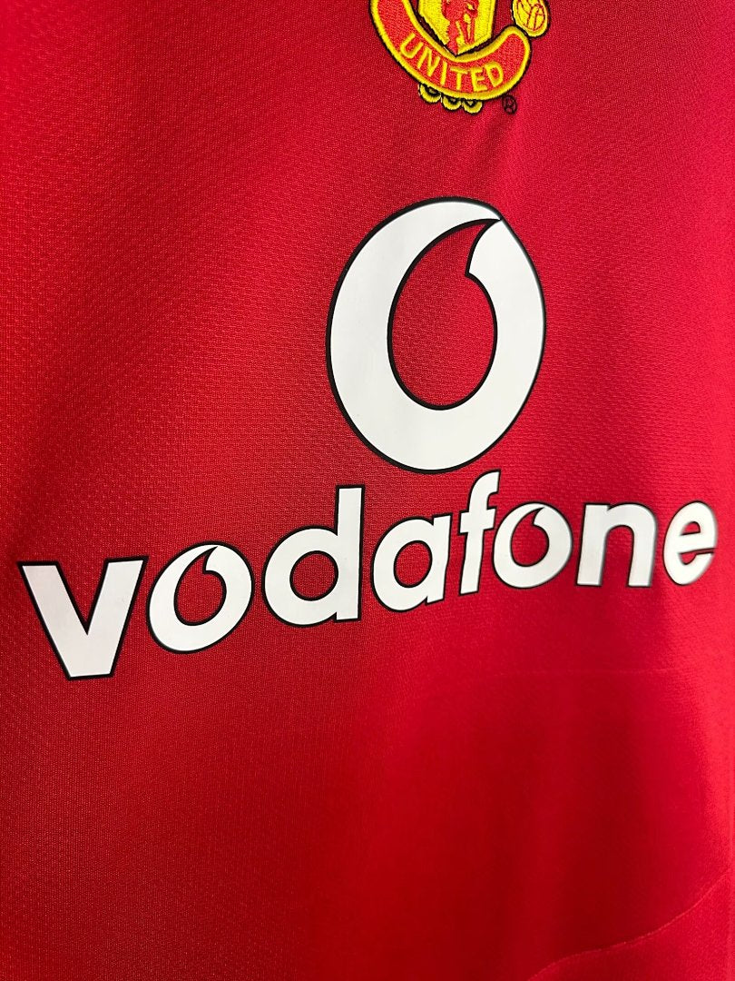Manchester United 2005-06 Home Long Sleeve Soccer Jersey
