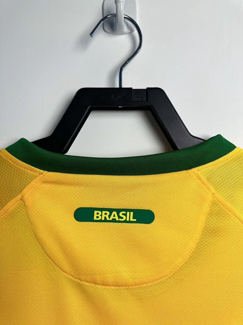 Brazil 2010 Home Long Sleeve Soccer Jersey