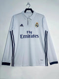 Real Madrid 2016-17 Home Long Sleeve Soccer Jersey