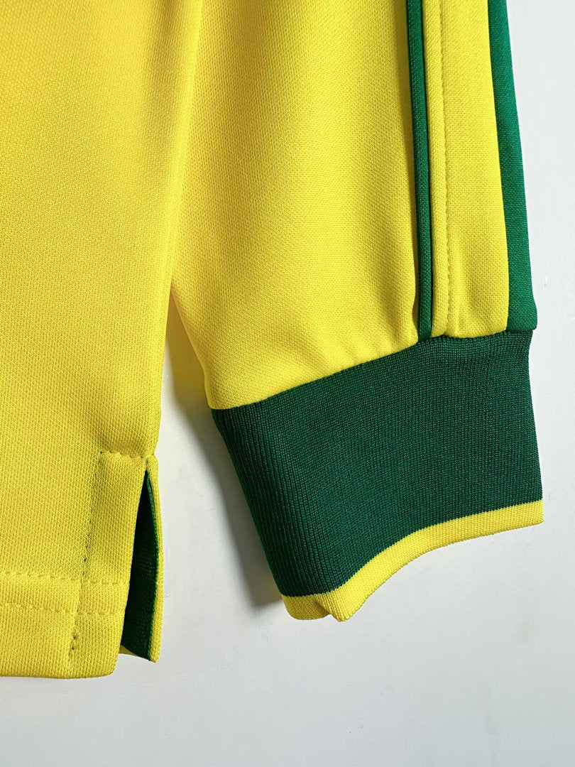 Brazil 1998 Home Long Sleeve Soccer Jersey