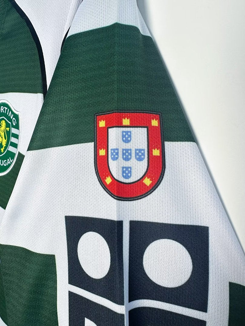Sporting Lisbon 2001-03 Home Long Sleeve Soccer Jersey