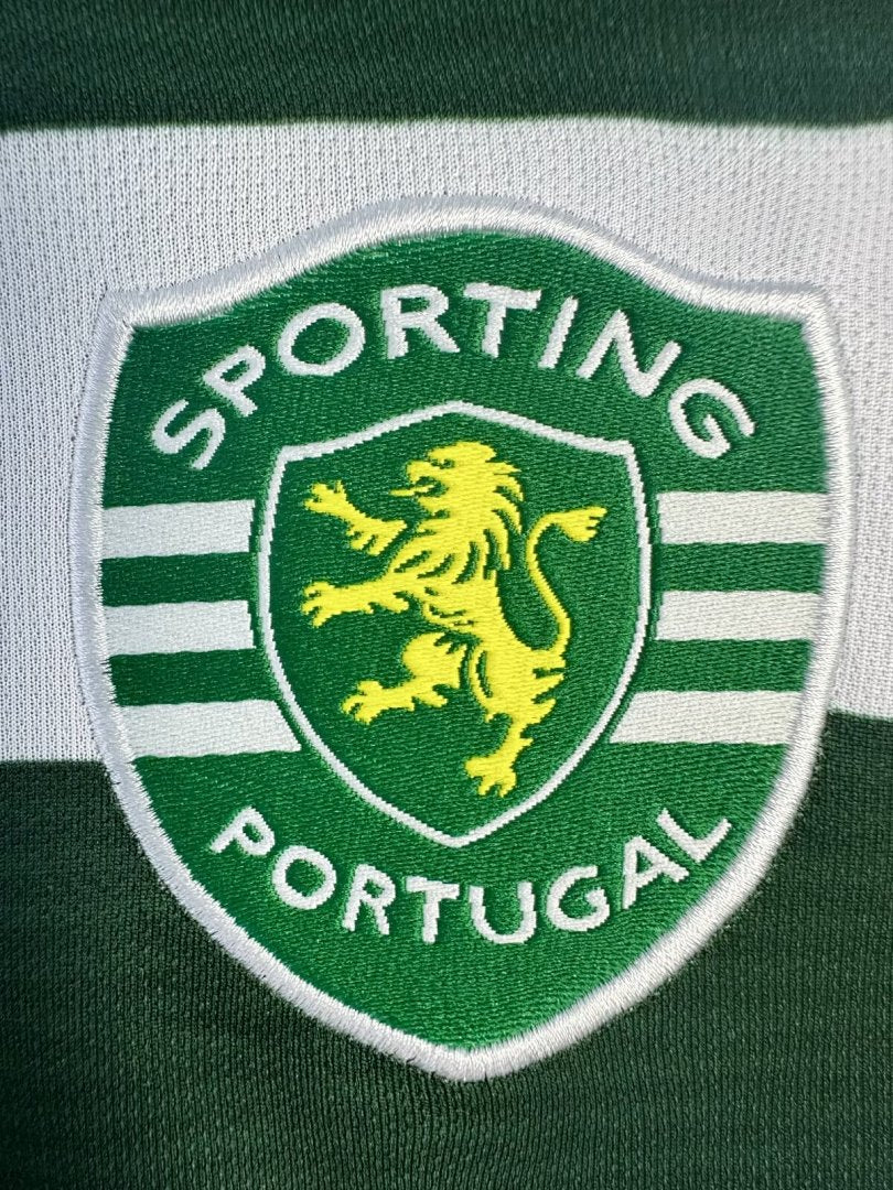 Sporting Lisbon 2001-03 Home Long Sleeve Soccer Jersey
