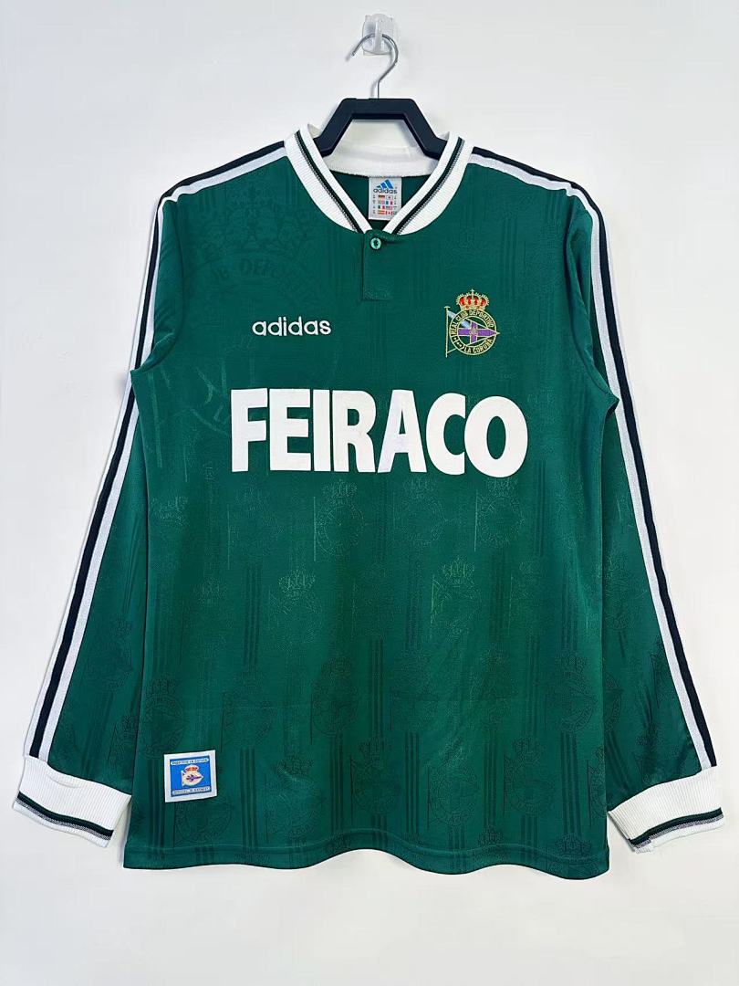 Deportivo La Coruna 1999-00 Away Long Sleeve Soccer Jersey