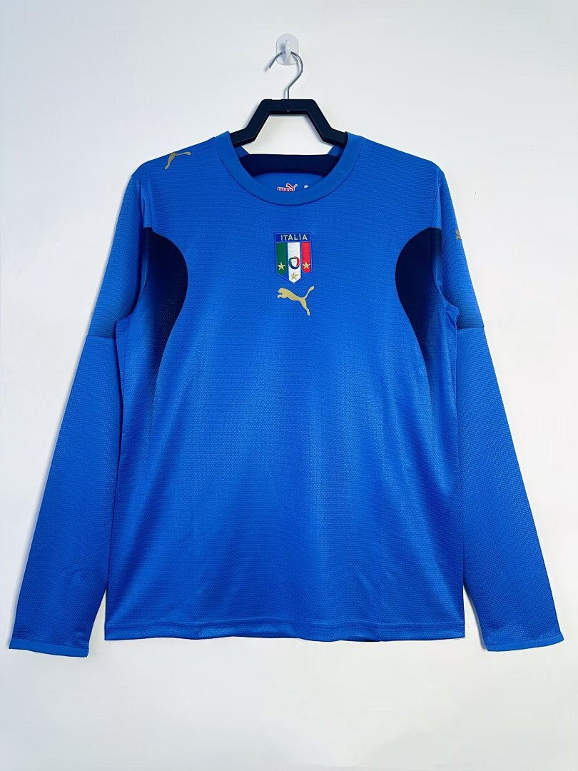 Italy 2006 Home Long Sleeve Soccer Jersey