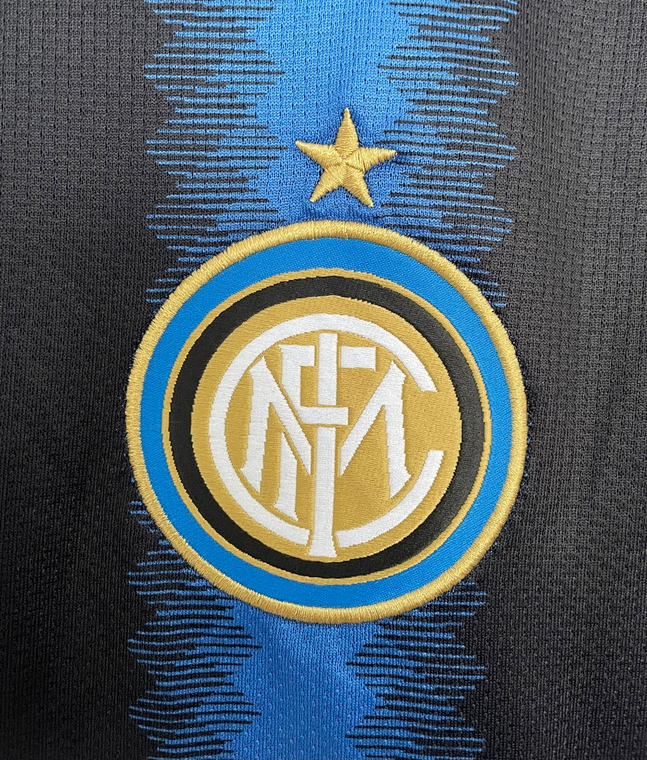 Inter Milan 2010-11 Home Long Sleeve Soccer Jersey