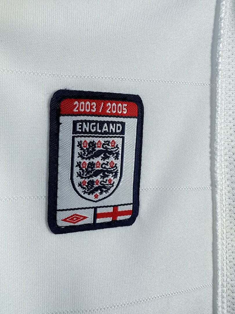 England 2004 Home Long Sleeve Soccer Jersey